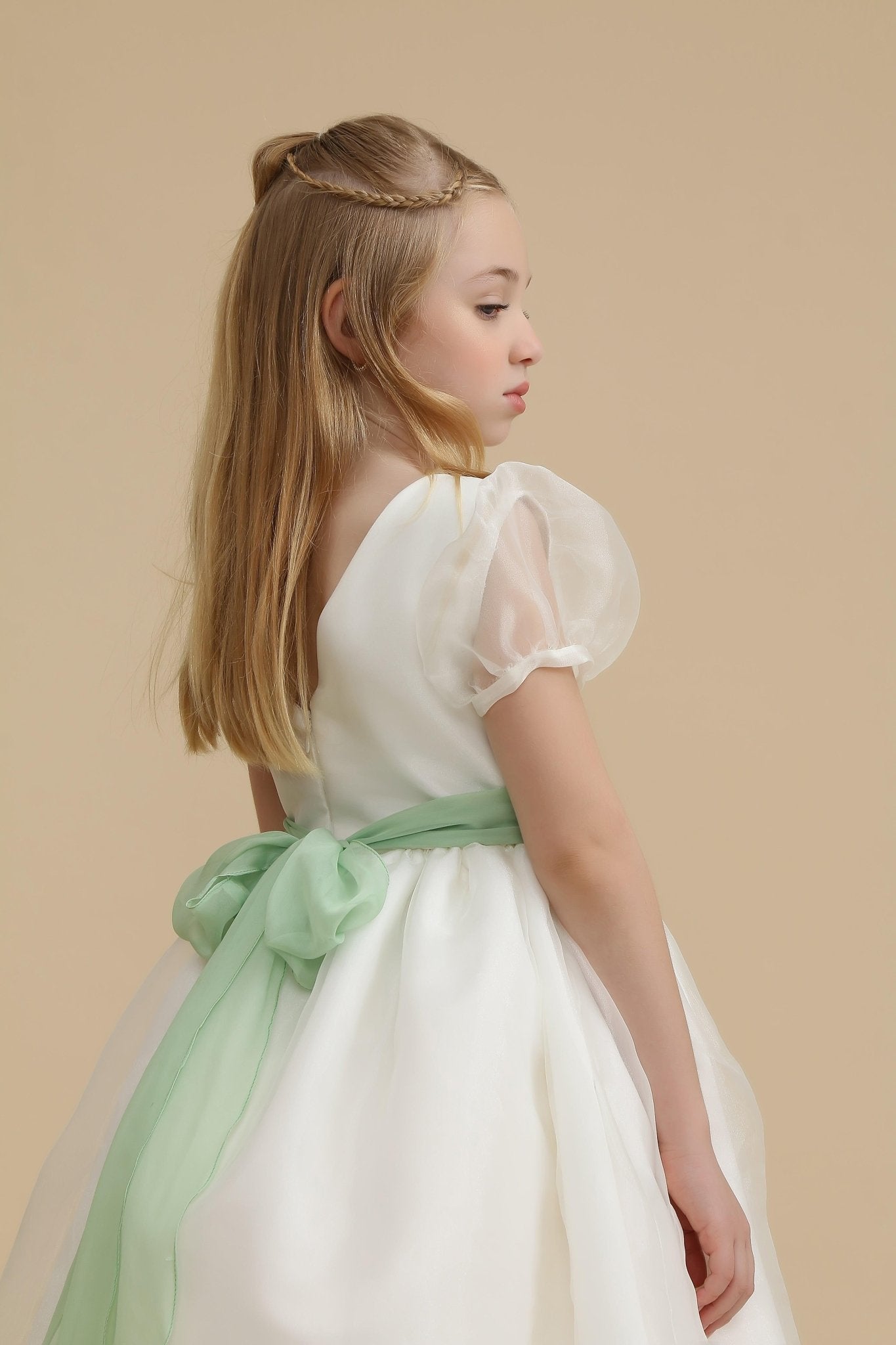 Organza Vestido Para Dama De Honra Vestido Infantil Daminha